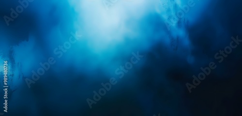 Abstract Blue Gradient Background With Blurred Effect