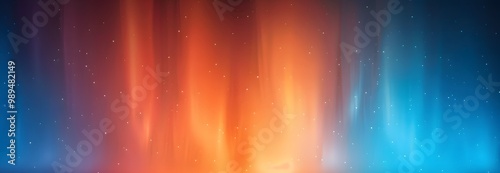 Abstract Blurred Background with Colorful Northern Lights