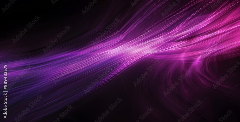 Abstract Purple Light Swirls, Minimalist Design
