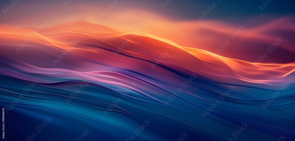 Obraz premium Abstract Blue and Orange Gradient Background