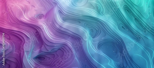 Abstract Gradient Background with Blue Purple and Green Colors