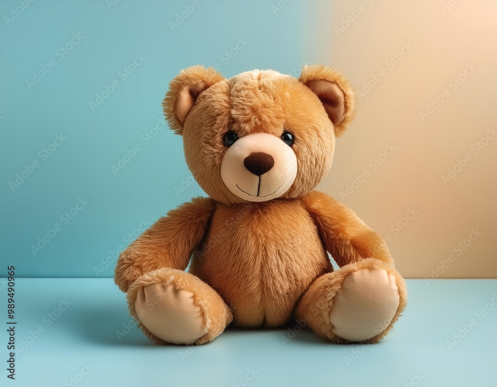 Teddy bear isolated on minimalist background. Children's Toys Teddy bear isolated on minimalist background. Children's Toys