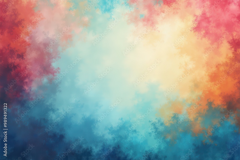 Fototapeta premium Abstract Watercolor Painting with Bright and Soft Colors