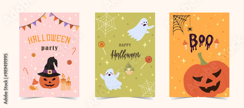 Happy Halloween Banner Vector Design