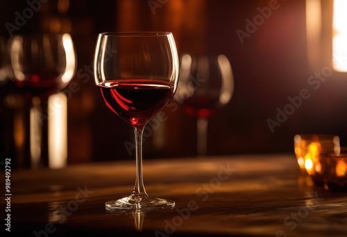 intriguing close capture wine glass stunning reflection elegant color play highlighting glass textures, beverage, shine, elegance, design, crystal, luxury