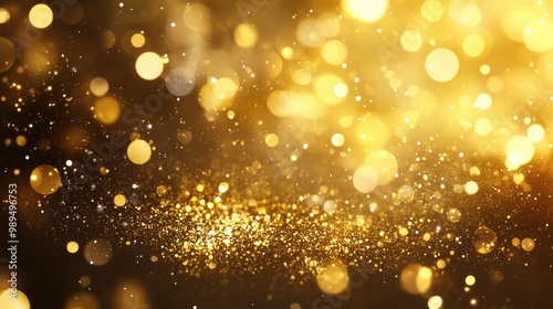 Glittering golden abstract background with a shimmering effect