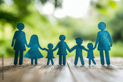 Paper Family Silhouette: Representing Togetherness and Unity