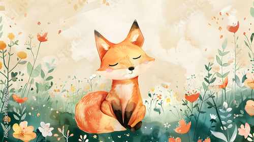 fox in the field