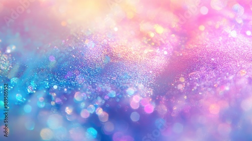 Glowing glitter lights Iridescent crystal texture in soft hues Fantasy inspired colors Vintage disco theme Colorful holographic abstract backdrop for creative projects banners posters or wallpaper