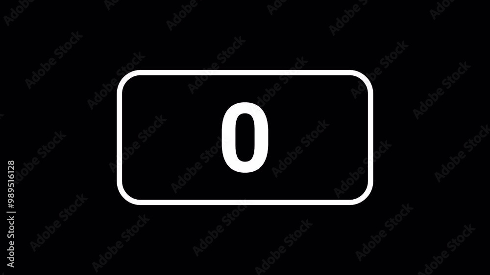 Countdown animation from 5 to 0 sec, counter timer 5 second in 4k. On transparent background with alpha channel. Countdown animation from 5 to 0 sec, counter timer 5 second in 4k. On transparent background with alpha channel.