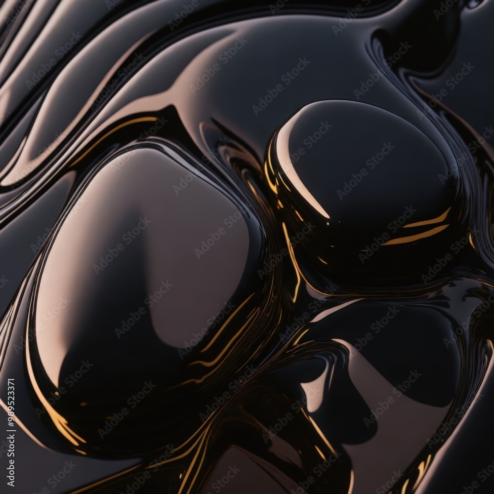Close up of glossy surface