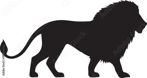 Lion  silhouette vector EPS