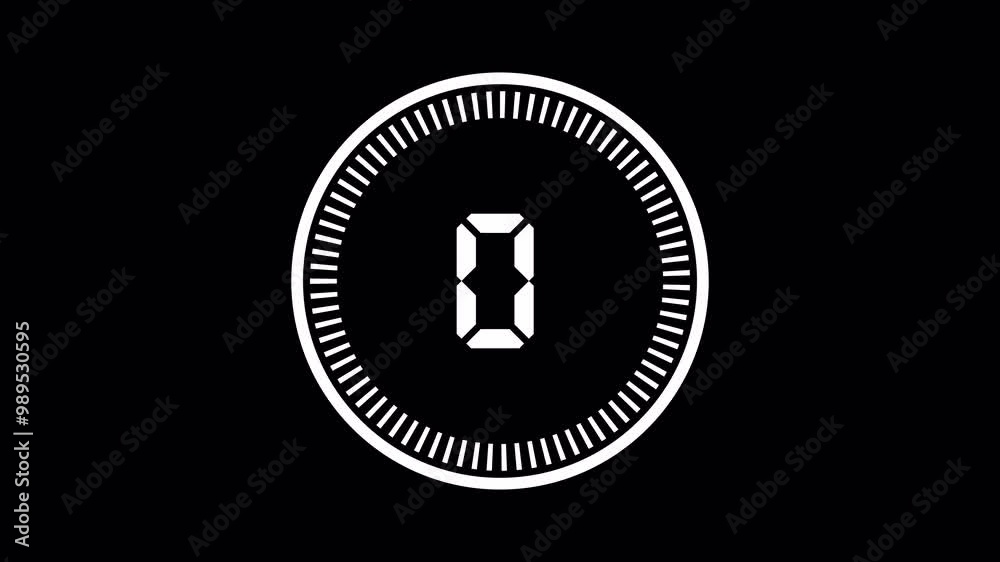 Countdown animation from 5 to 0 sec, counter timer 5 second in 4k. On transparent background with alpha channel. Countdown animation from 5 to 0 sec, counter timer 5 second in 4k. On transparent background with alpha channel.