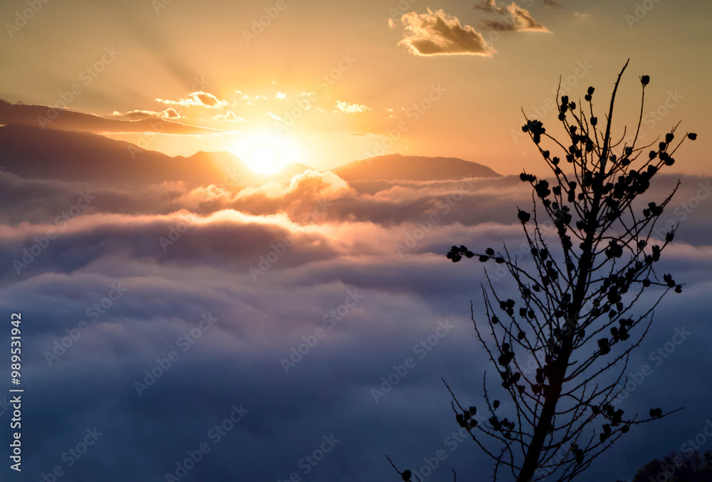 Sunrise in the mountains Sunrise in the mountains