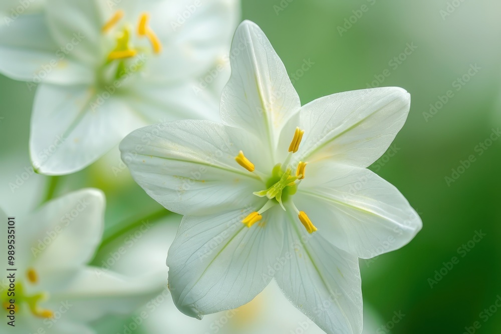 Ornithogalum dubium petal also known as sun star flower Ornithogalum dubium petal also known as sun star flower
