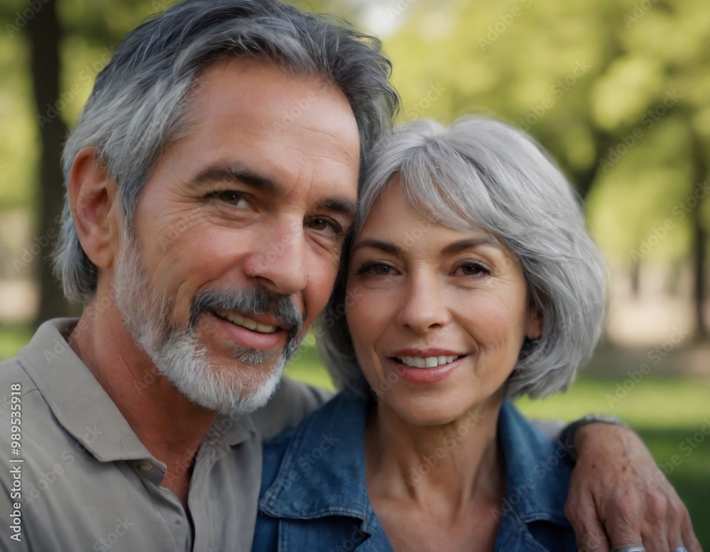 Portrait of a man and a woman, loving couple, strong relationship, couple taking a walk in the countryside Portrait of a man and a woman, loving couple, strong relationship, couple taking a walk in the countryside