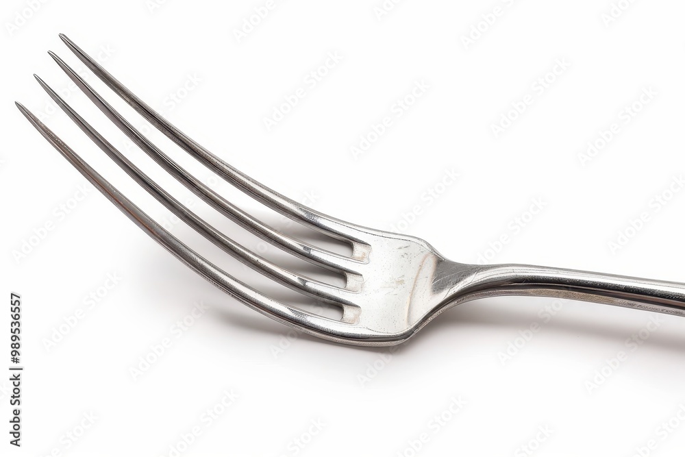 Steel fork isolated on white background with clipping paths Steel fork isolated on white background with clipping paths