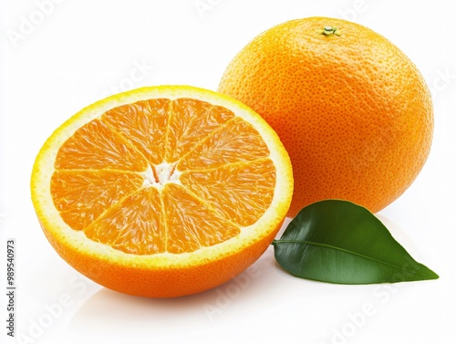 orange on a white background