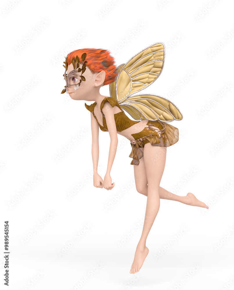 fay girl is floating and walking on pin up pose fay girl is floating and walking on pin up pose