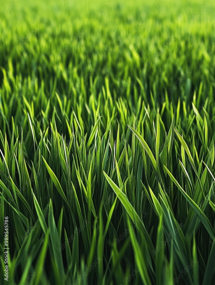Vibrant Meadow: A Lush Field of Green Grass in the Garden Vibrant Meadow: A Lush Field of Green Grass in the Garden