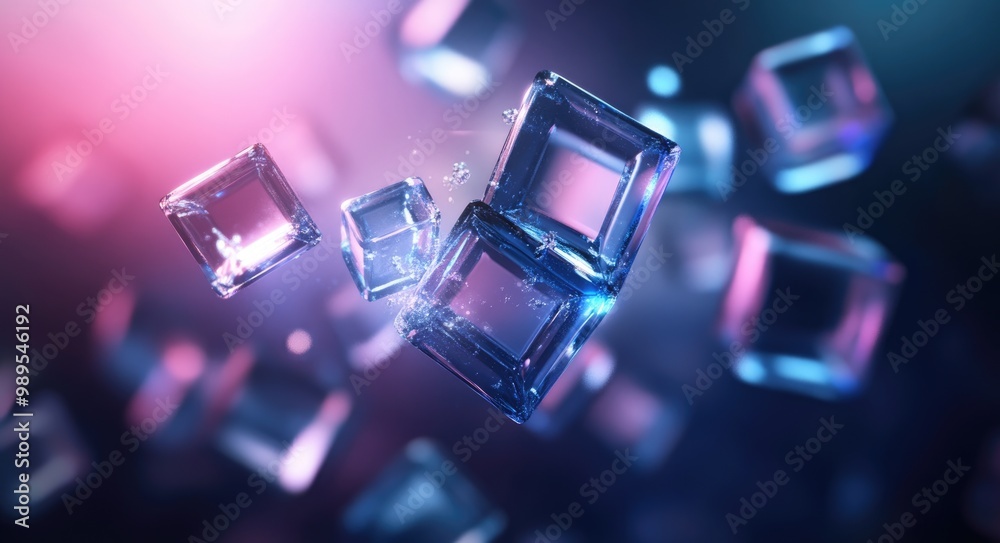 Geometric Space Art: Modern Three-Dimensional Cube Composition