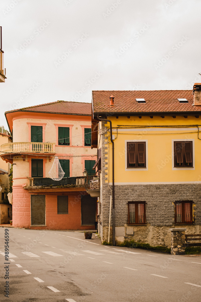 Fototapeta premium old houses in the old town