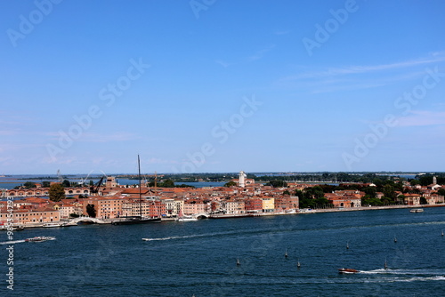 Blick von San Giorgio auf Venedig