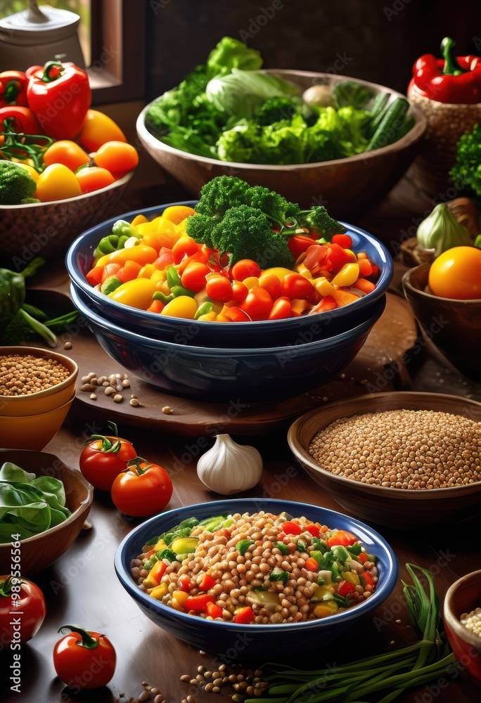colorful pet dishes overflowing nutritious ingredients ideal feeding pets style, bowl, food, vibrant, nutrition, fresh, healthy, meal, serving, design colorful pet dishes overflowing nutritious ingredients ideal feeding pets style, bowl, food, vibrant, nutrition, fresh, healthy, meal, serving, design