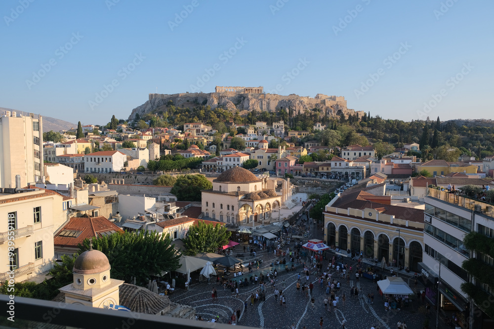 paisagem cidade atenas partenon acróle