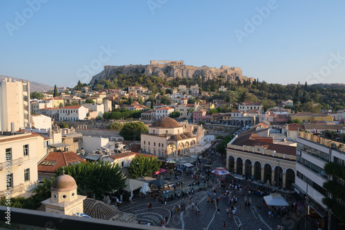 Obraz na płótnie paisagem cidade atenas partenon acróle w salonie