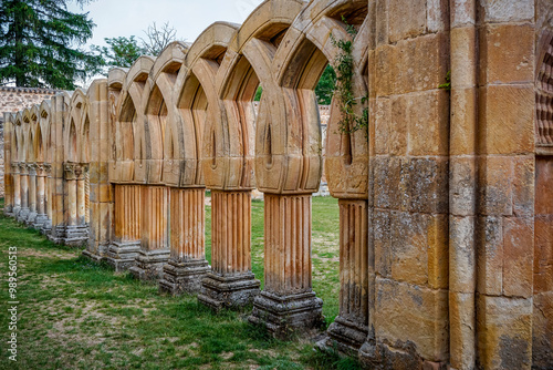 Romanesque monastery of San Juan de Duero built in the 12th century photo