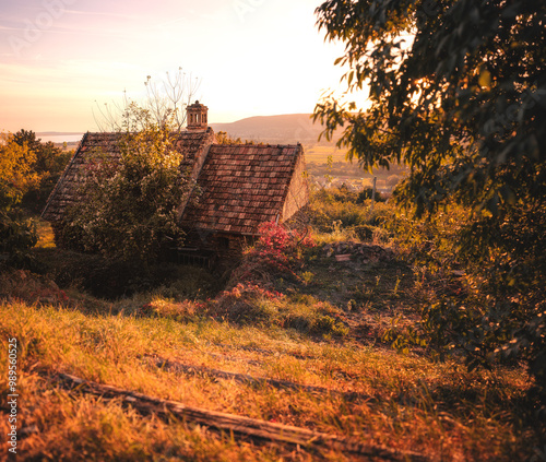Nice rural house in Hungary in autumn