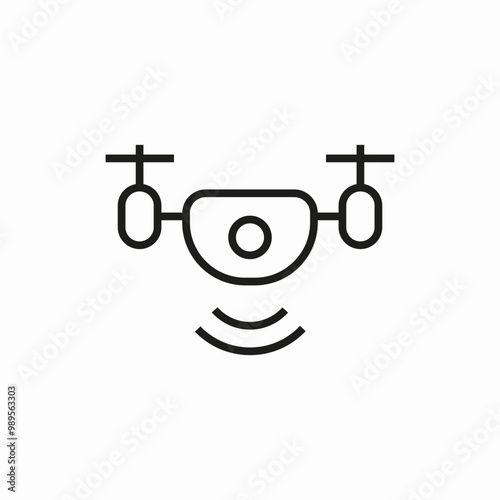 dron video recorder icon sign vector