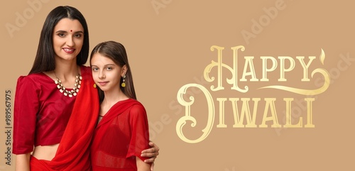 Indian woman and her daught...