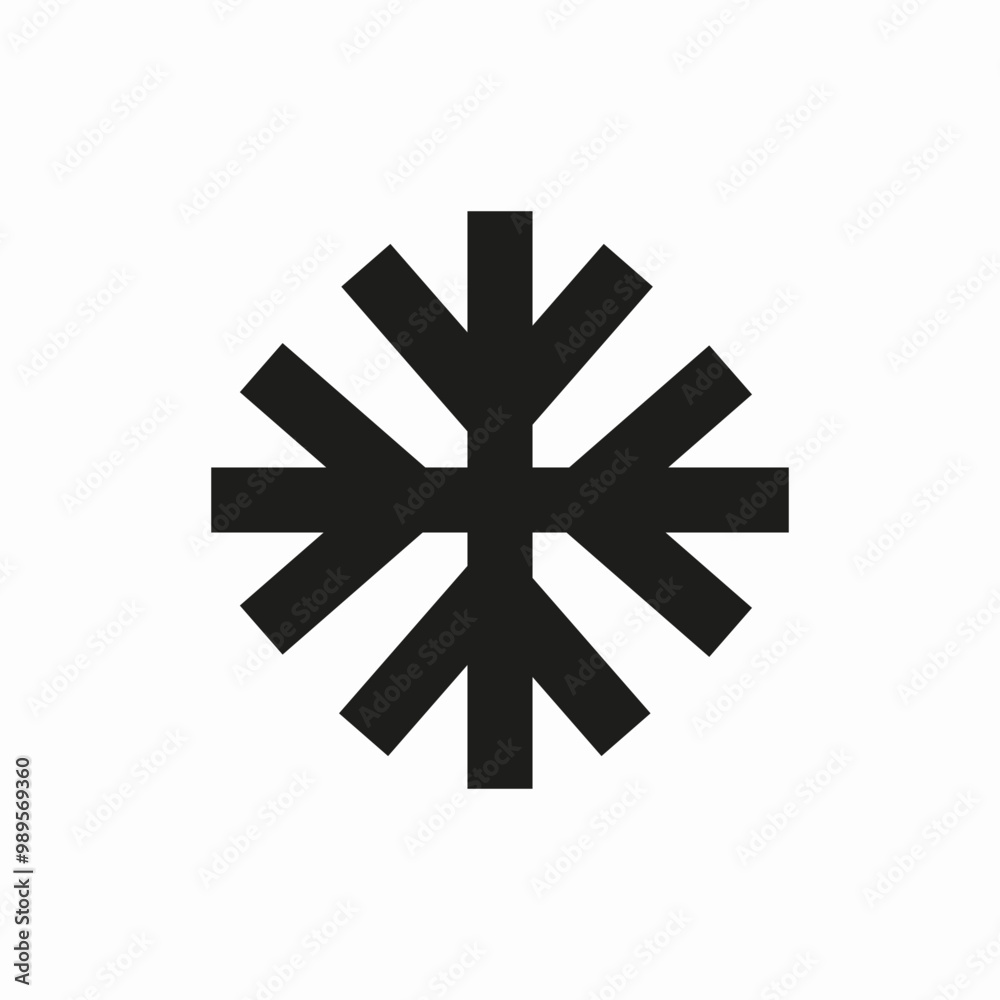 snowflae winter weather icon sign vector snowflae winter weather icon sign vector