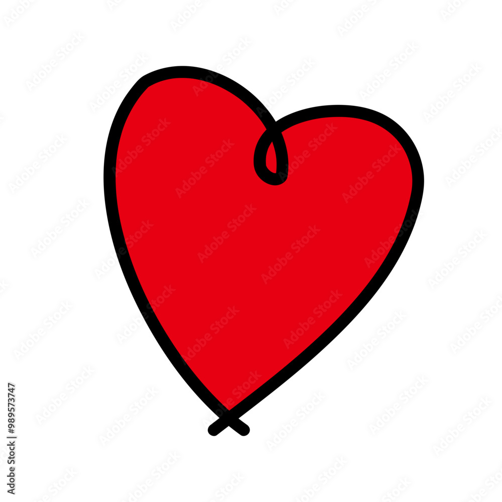 Hand drawn red heart. Love, romance, valentine, dating concepts. Flat decorative element vector design isolated illustration. Hand drawn red heart. Love, romance, valentine, dating concepts. Flat decorative element vector design isolated illustration.