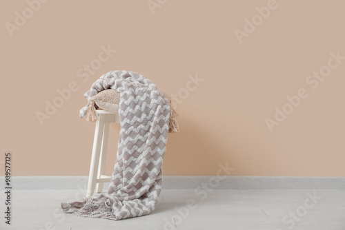 Stool with cushion and cozy...