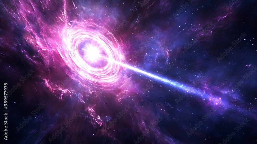 Pulsar emitting beams of light with an accretion disk and cosmic rays showing dark matter and the cosmic microwave background Pulsar emitting beams of light with an accretion disk and cosmic rays showing dark matter and the cosmic microwave background