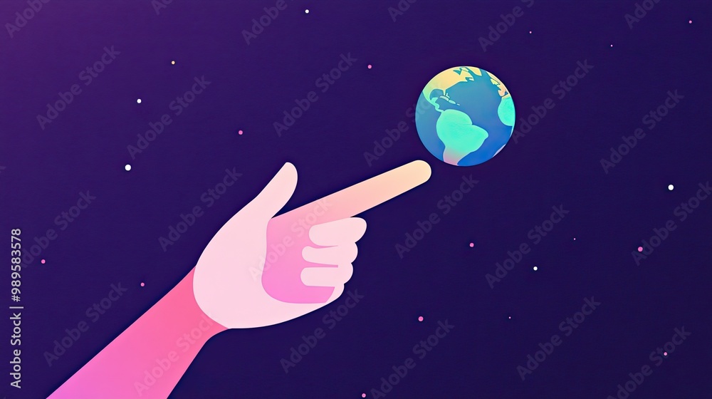 Futuristic Sci-Fi Concept of Technology and Space Exploration Featuring Earth Futuristic Sci-Fi Concept of Technology and Space Exploration Featuring Earth