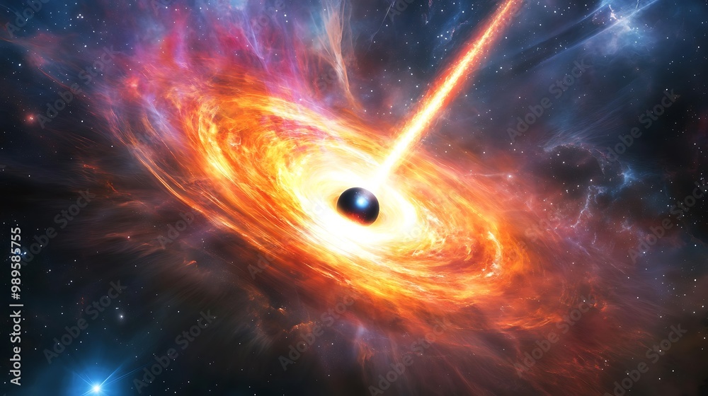 The Quasar's Cosmic Feast: Consuming Matter and Energy The Quasar's Cosmic Feast: Consuming Matter and Energy