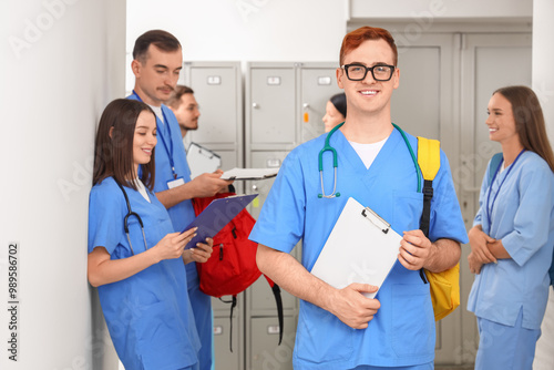 Male medical student at uni...