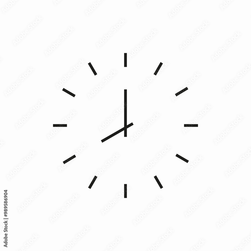 hour clock time icon sign vector hour clock time icon sign vector