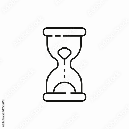 hourglas time icon sign vector