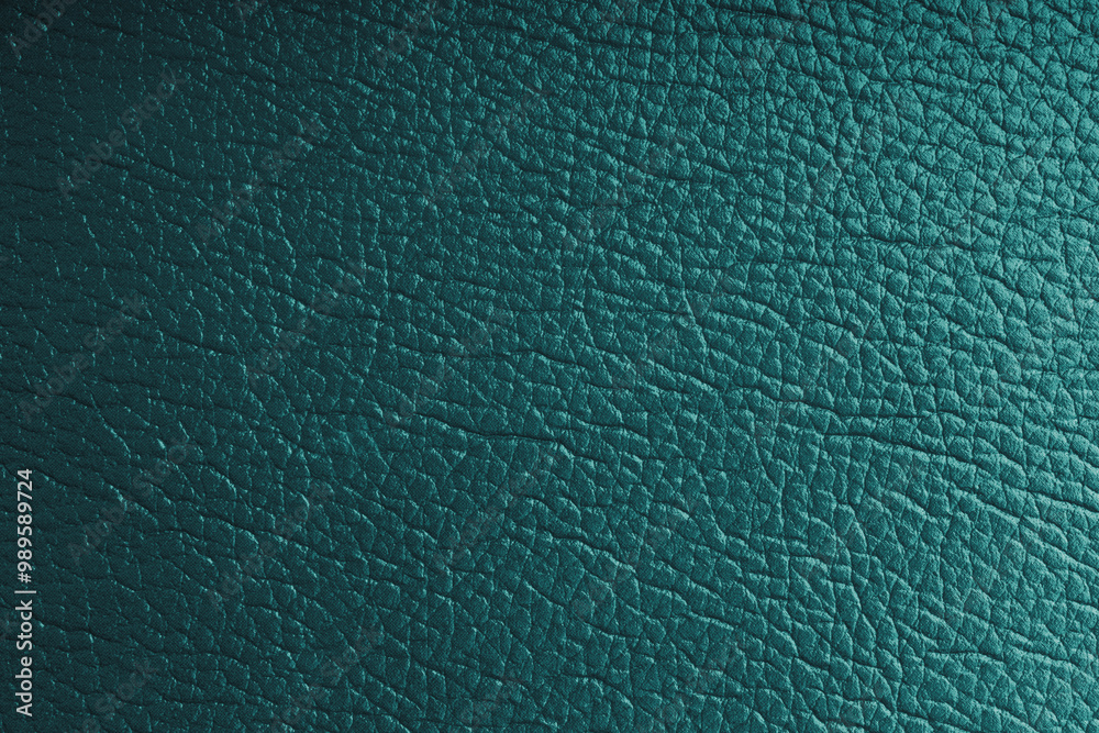 Natural, genuine turquoise leather with metallic effect, texture of glossy leatherette background Natural, genuine turquoise leather with metallic effect, texture of glossy leatherette background