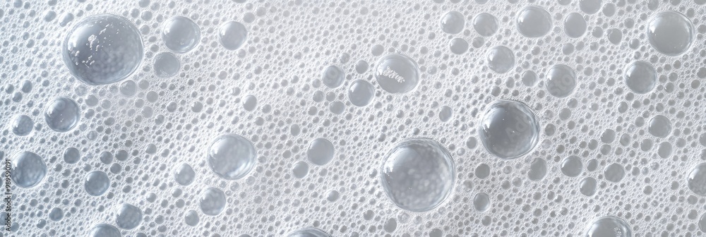 Bubble foam texture on the surface of a carbonated drink, sparkling with tiny bubbles Bubble foam texture on the surface of a carbonated drink, sparkling with tiny bubbles