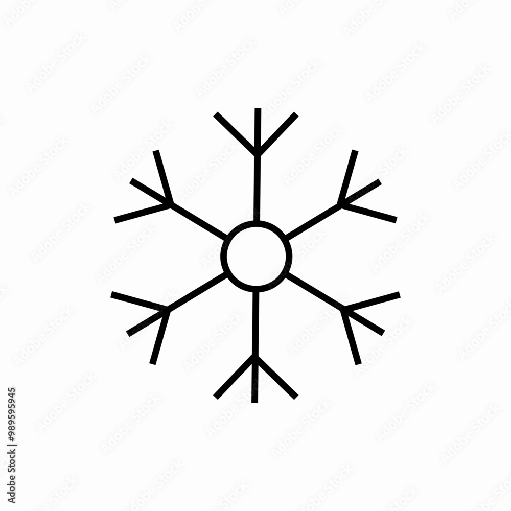 snowflake cold winter icon sign vector snowflake cold winter icon sign vector