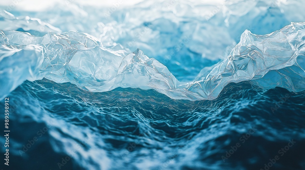 Abstract Blue Water Surface Background Abstract Blue Water Surface Background