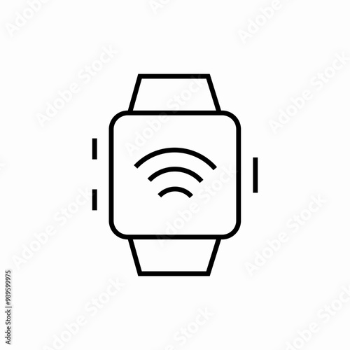 smart watch icon sign vector