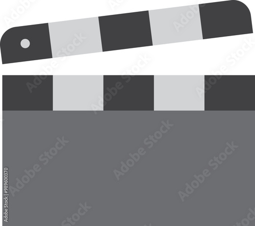 Clapperboard, Director Clapper, Clapboard Icon Concept