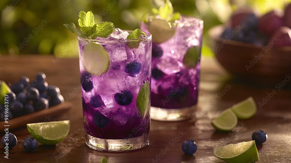 Indulge in the tantalizing flavors of a refreshing mojito and its delectable blueberry variation. These invigorating concoctions promise to quench your thirst Indulge in the tantalizing flavors of a refreshing mojito and its delectable blueberry variation. These invigorating concoctions promise to quench your thirst